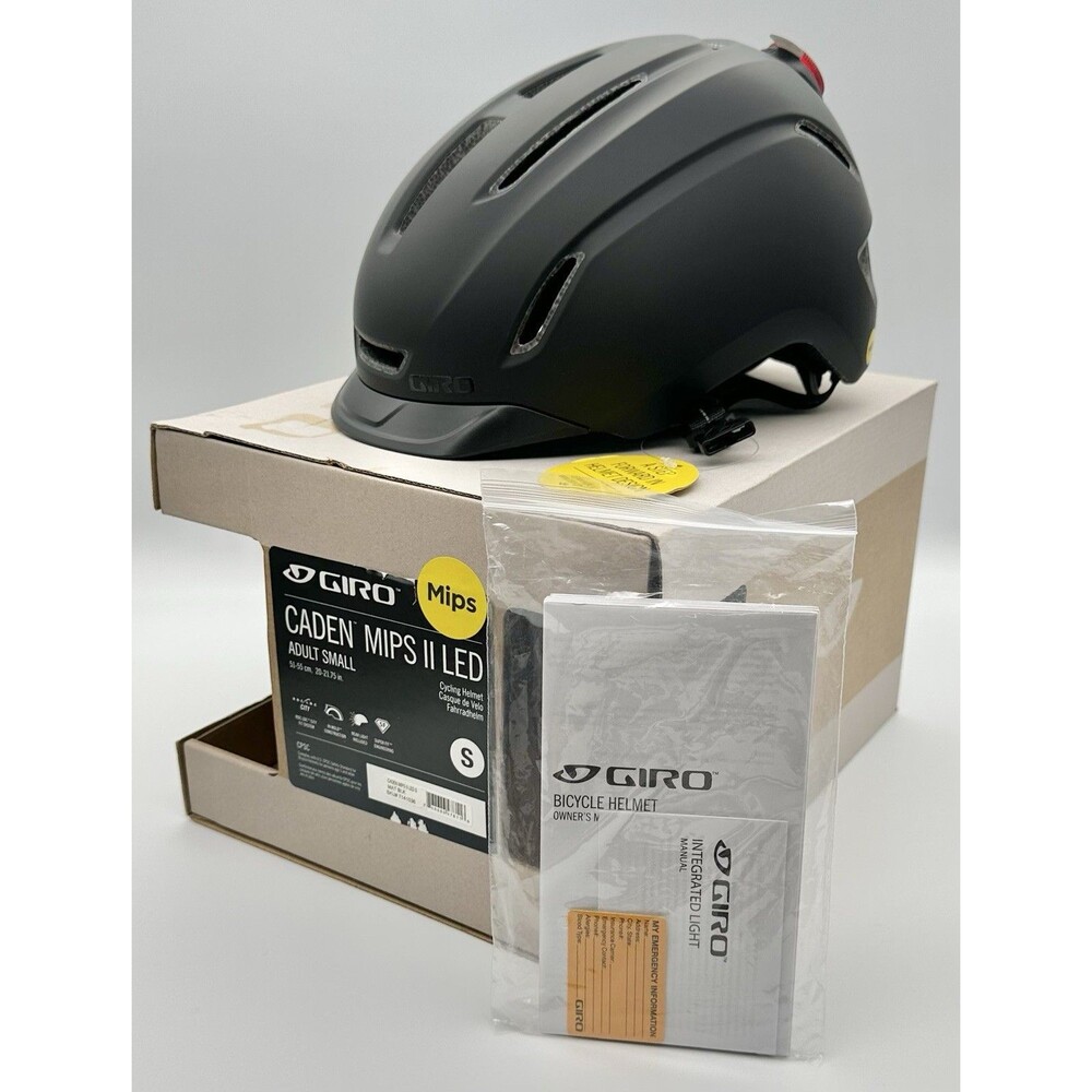 NIB Giro Caden MIPS II LED Adult Small Cycling Bike Helmet Matte Black
